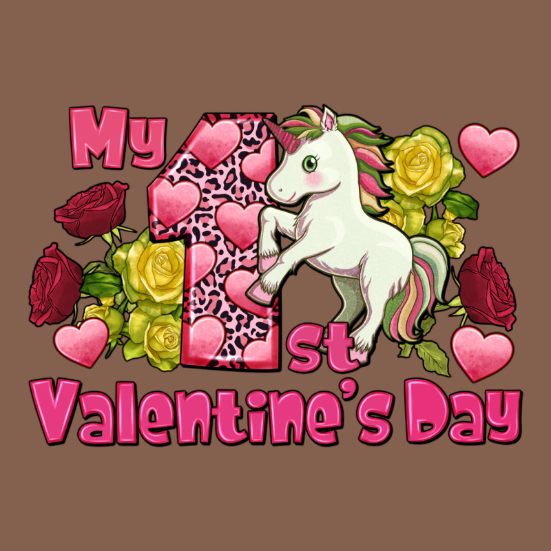 My First Valentine's Day Unicorn Zipper Hoodie by FaDigitalArtStudio | Teevron