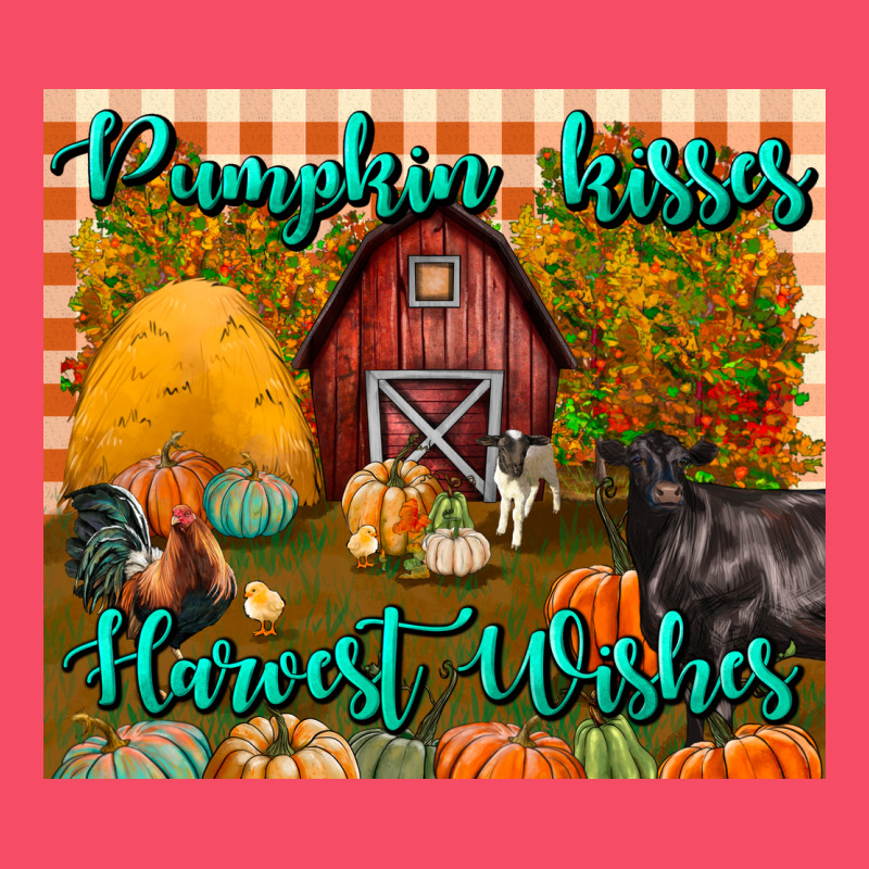 Pumpkin Kisses Harvest Wishes Tumbler Premium Sweatshirt by BundleAndBundleShop | Teevron