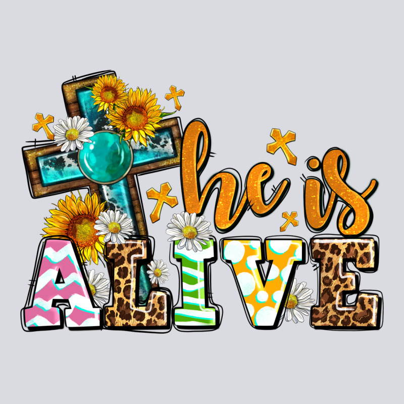 Easter Day He Is Alive With Cross Zipper Hoodie by OliviaCreatesArt | Teevron