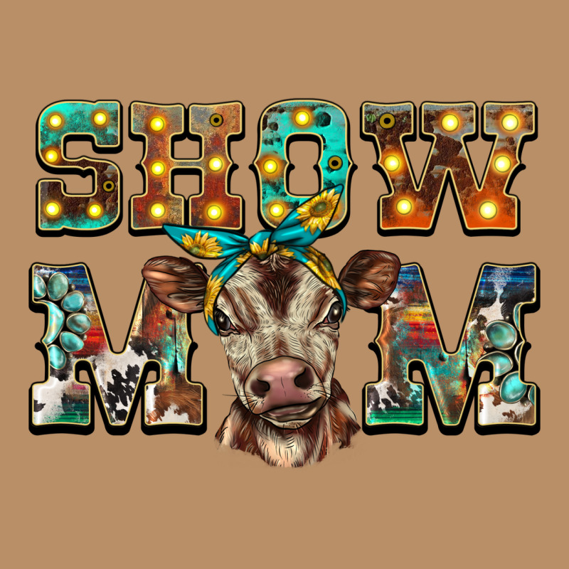 Show Mom Brown Calf Vintage Hoodie by BarkalooDesign | Teevron