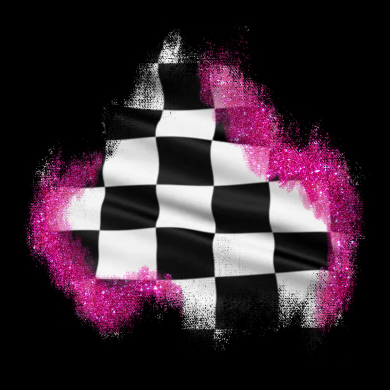 Race Flag Glitter Patch Heavy Core Tee by AdoDesignShop | Teevron