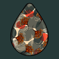 African Fabric Pattern Teardrop Earrings Premium Sweatshirt | Teevron