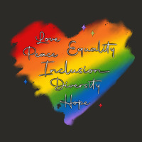 Kindness Equality Peace Love Inclusion Diversity H Heavy Core Tee | Teevron
