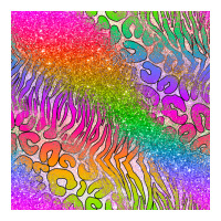 neon glitter leopard seamless pattern | Teevron