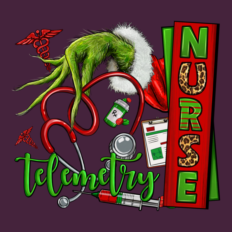 Grinch Hand Telemetry Nurse Premium Tee by NancyCooperArtShop | Teevron