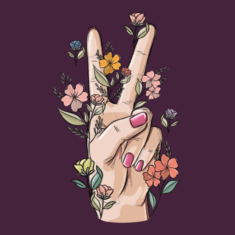 Hand Peace Sign Premium Tee by MaliasSmallBusiness | Teevron