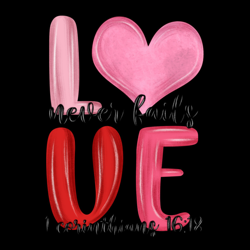 Love Never Fails Valentine S Day Heavy Core Tee by MaliasSmallBusiness | Teevron