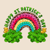 Happy St Patricks Day Rainbow And Shamrock Urban Heavy Tee | Teevron