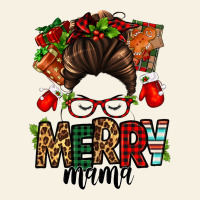 Christmas Merry Mama Messy Bun Vintage Tee | Teevron