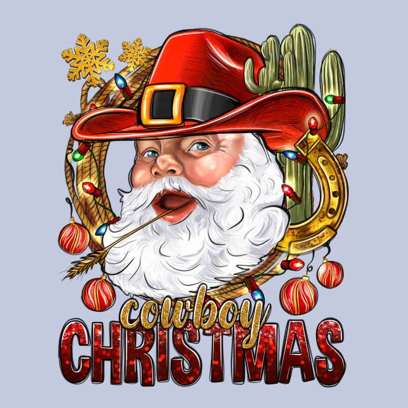 Cowboy Christas Santa Long Sleeve Tee by NancyCooperArtShop | Teevron