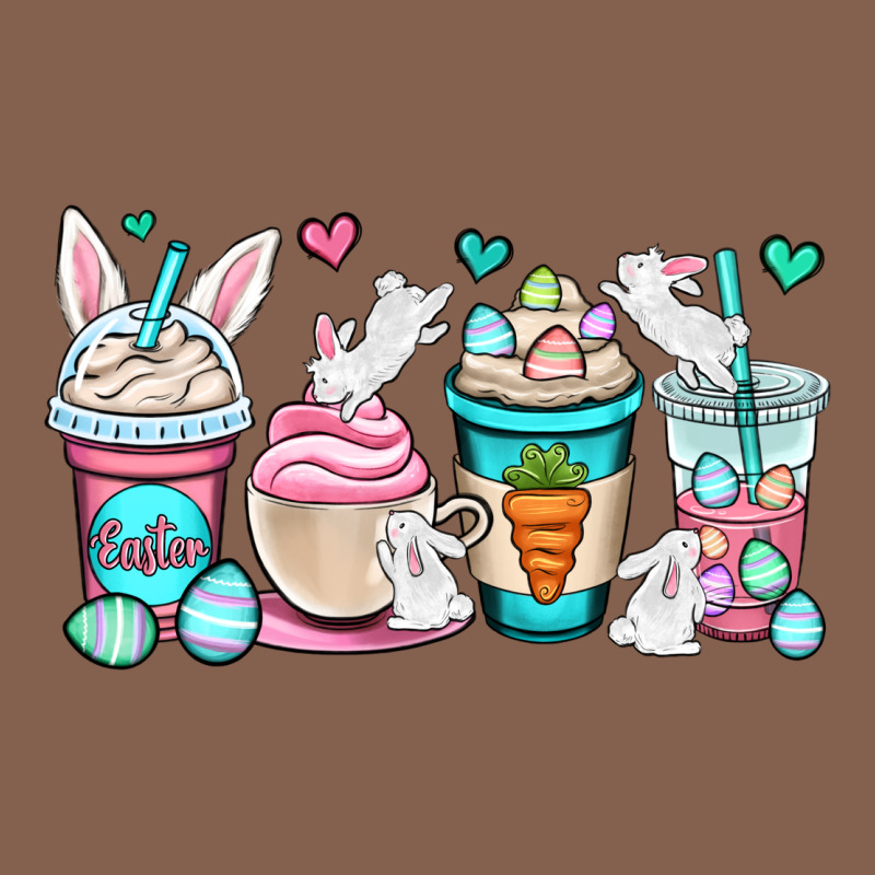 Easter Bunnies Coffee Cups Zipper Hoodie by OliviaCreatesArt | Teevron