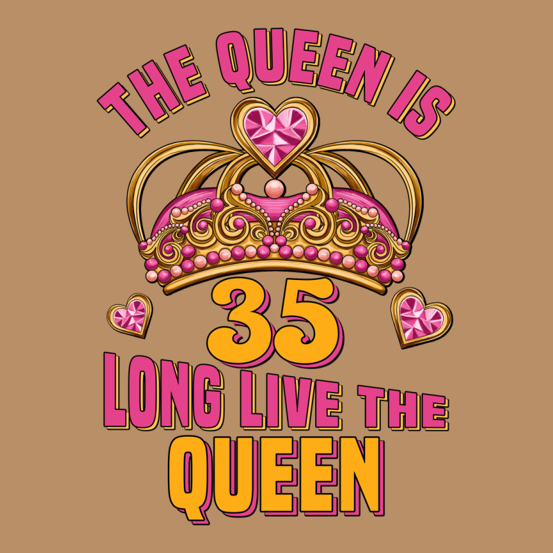 The Queen Is 35 Long Live The Queen Vintage Hoodie by Jasminsmagicworld | Teevron