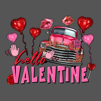 Hello Valentine Valentine's Day Truck Zipper Hoodie | Teevron