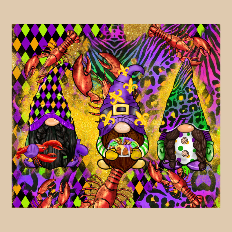 Mardi Gras Gnome Heavyweight Sweatshirt by CowGirlArtShop | Teevron