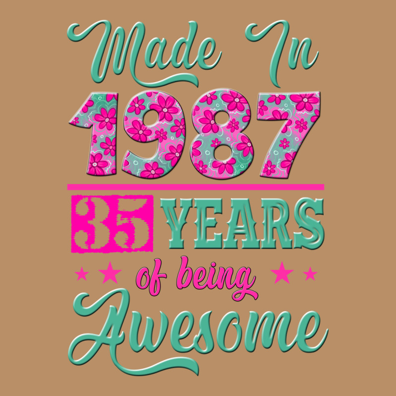 Made In 1987, 35 Years Of Being Awesome Vintage Hoodie by Jasminsmagicworld | Teevron