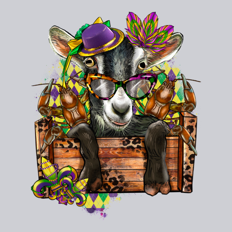 Mardi Gras Goat Heavyweight Sweatshirt by CowGirlArtShop | Teevron