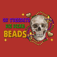 On Tuesdays We Wear Beads Skull Premium Hoodie | Teevron