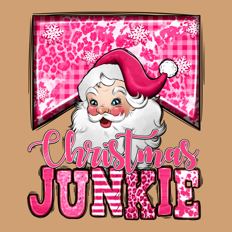 Pink Christmas Junkie Santa Claus Vintage Tee by Jasminsmagicworld | Teevron