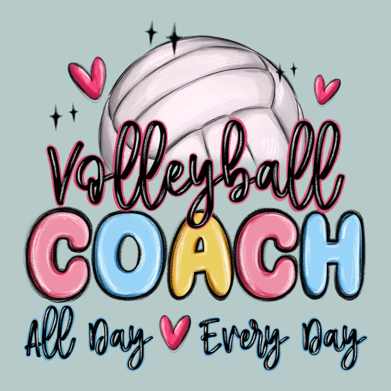 Volleyball Coach All Day Every Day Heavy Core Tee by MaliasSmallBusiness | Teevron