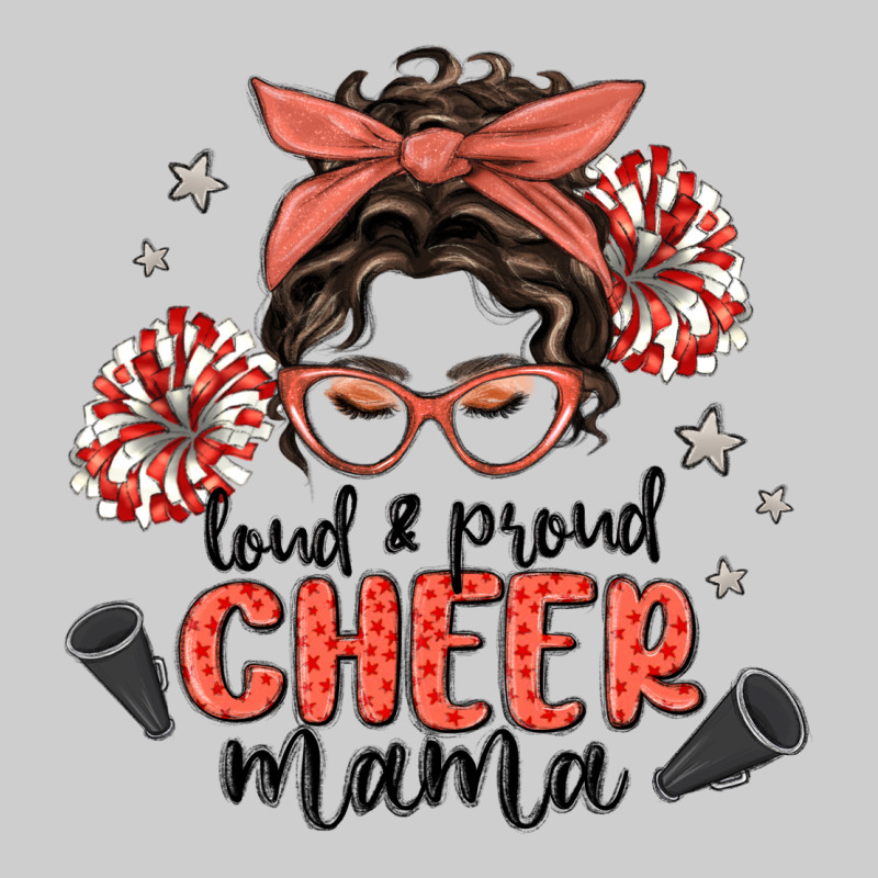 Loud&proud Mama Messy Bun Premium Tee by MaliasSmallBusiness | Teevron