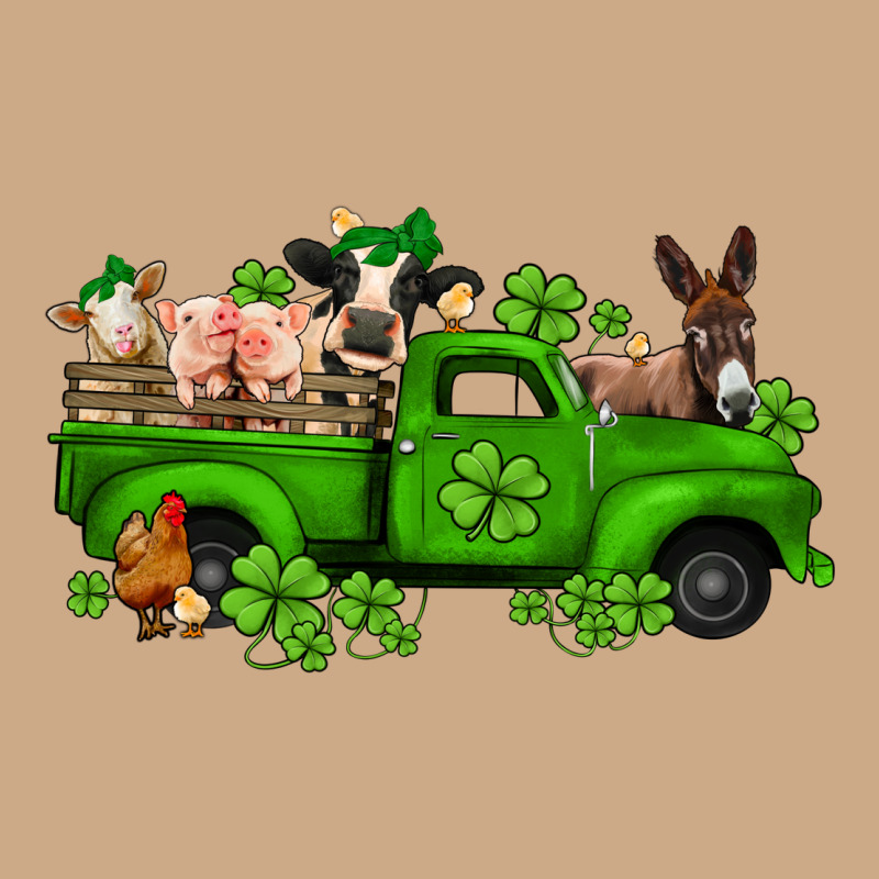 St Patricks Farm Animals Truck Vintage Hoodie by Jasminsmagicworld | Teevron