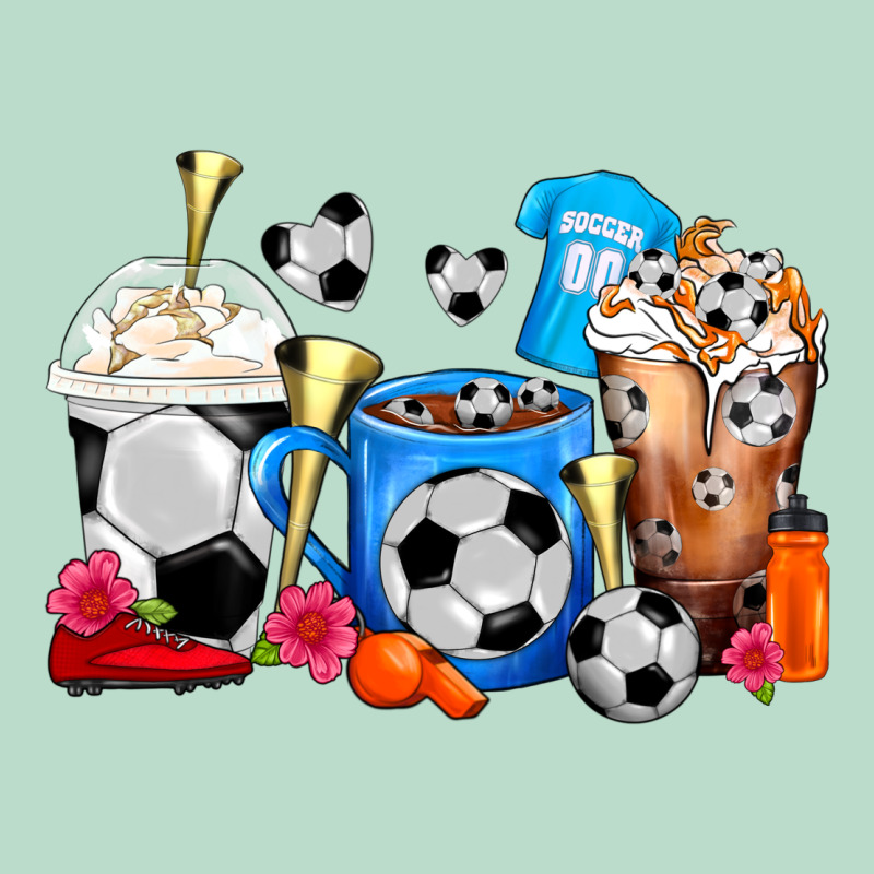 Soccer Coffee Cups Premium Hoodie by FaDigitalArtStudio | Teevron