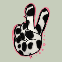 Black White Dalmatian Peace Sign Ladies Tee | Teevron