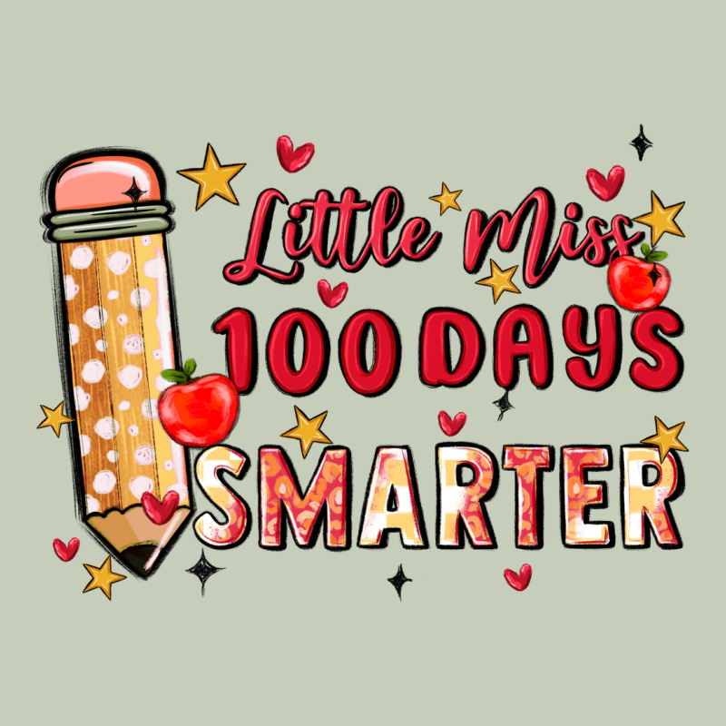 Little Miss 100 Days Smarter Ladies Tee by MaliasSmallBusiness | Teevron