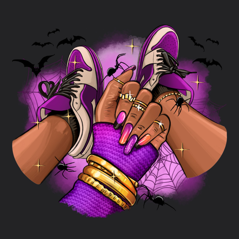 Halloween Afro Sneakers Vintage Tee by RanaPortraitStore | Teevron