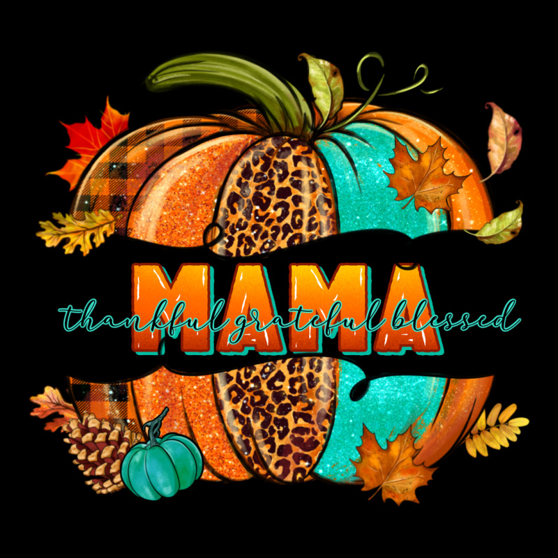 Thankful Grateful Blessed Mama Pumpkin Premium Tee by NancyCooperArtShop | Teevron