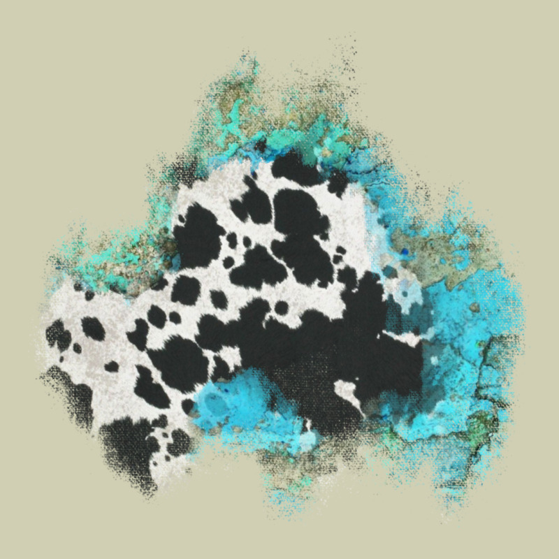 Cowhide Turquoise Patch Heavy Core Tee by AdoDesignShop | Teevron