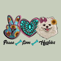 Peace Love Pomeranian Ladies Tee | Teevron