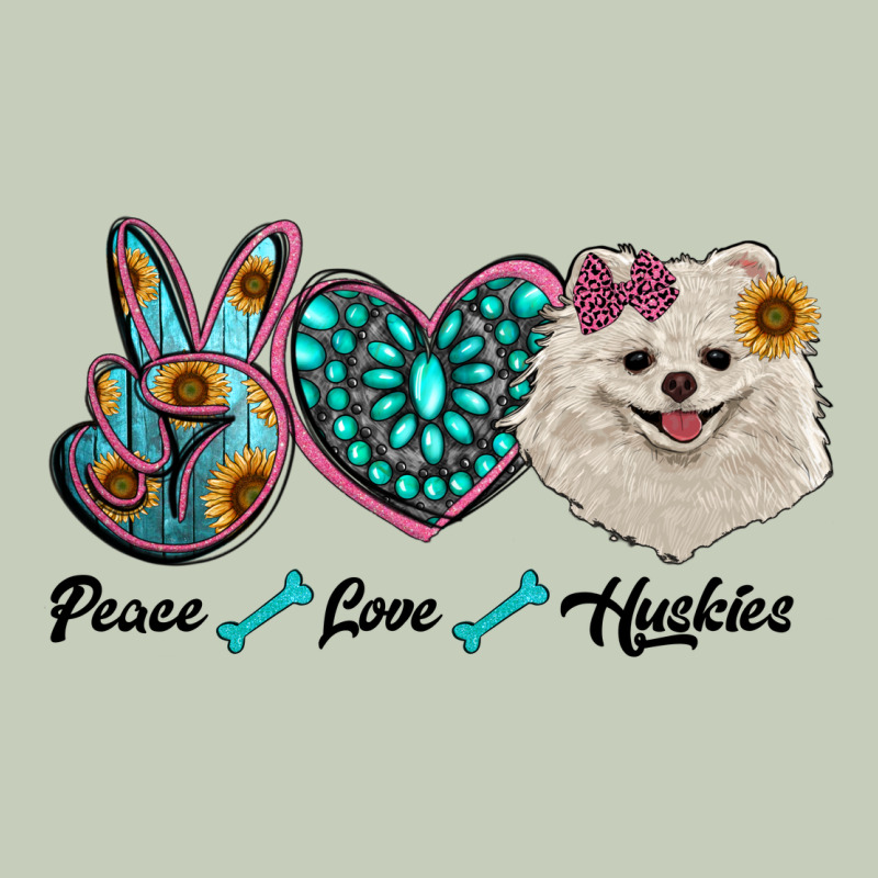 Peace Love Pomeranian Ladies Tee by RanaPortraitStore | Teevron