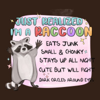 Just Realized Im A Raccoon Heavy Core Tee | Teevron