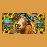 Goat With Sunflowers And Leopard Urban Heavy Tee | Teevron
