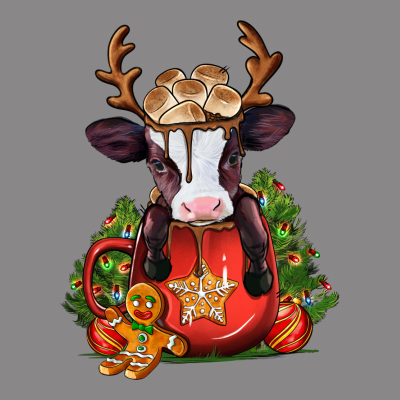 Christmas Baby Cow Hot Cocoa Vintage Tee by Jasminsmagicworld | Teevron