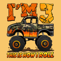 I'm Three This Is How I Roll Monster Truck Birthday Vintage Hoodie | Teevron
