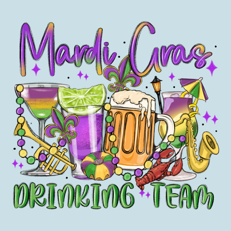 Mardi Gras Drinking Team Ladies Tee by MaliasSmallBusiness | Teevron