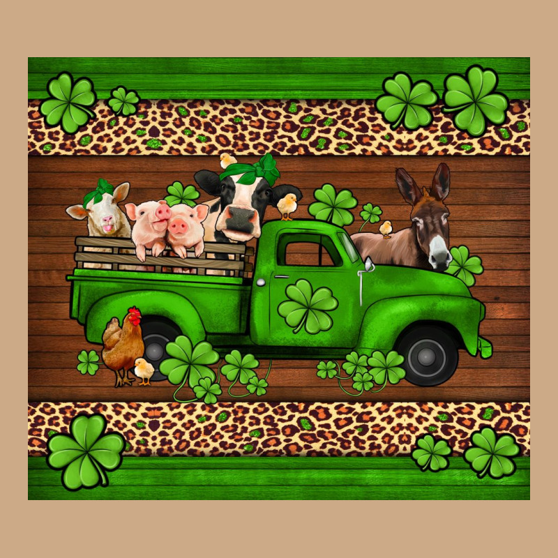 St Patricks Farm Animals Truck Vintage Hoodie by Jasminsmagicworld | Teevron