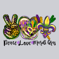 Peace Love Mardi Gras Heavyweight Sweatshirt | Teevron
