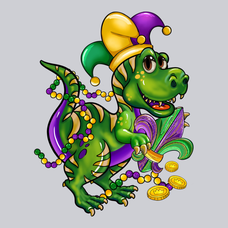 Mardi Gras Trex Heavyweight Sweatshirt by CowGirlArtShop | Teevron