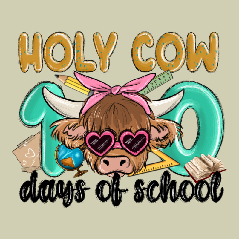 Holy Cow 100 Days Of School Heavy Core Tee by MaliasSmallBusiness | Teevron