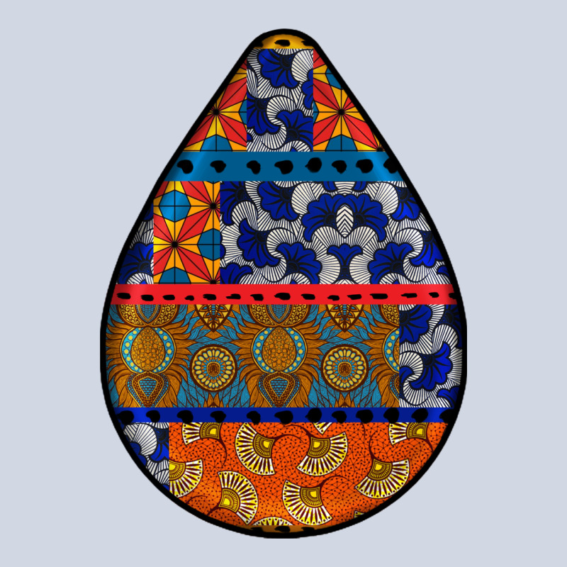 African Fabric Pattern Teardrop Earrings 4 Premium Sweatshirt by BundleAndBundleShop | Teevron