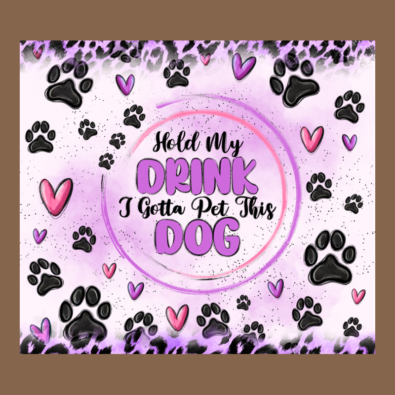 Hold My Drink I Gotta Pet This Dog Premium Tee by MaliasSmallBusiness | Teevron