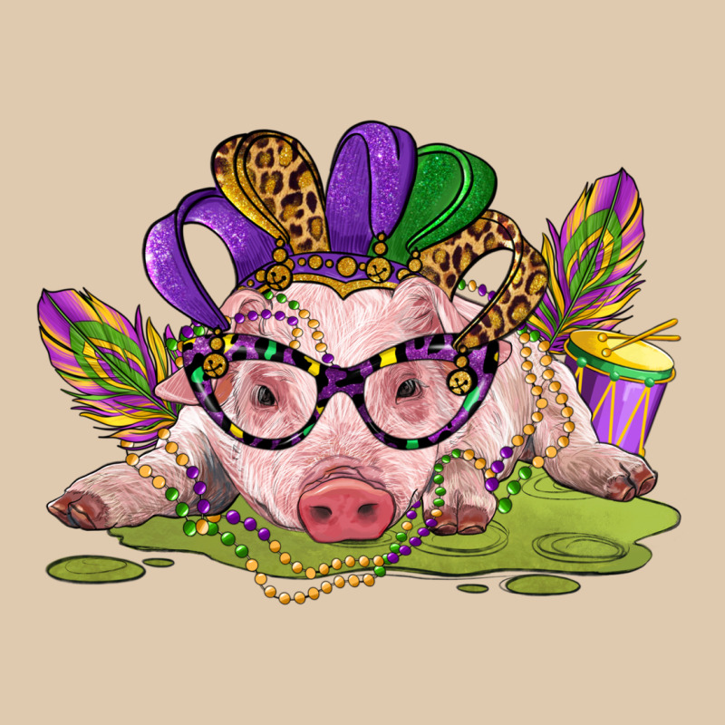 Mardi Gras Pig Heavyweight Sweatshirt by CowGirlArtShop | Teevron