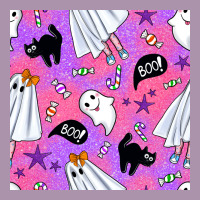 Cute Ghost Halloween Seamless Pattern Heavyweight Hoodie | Teevron