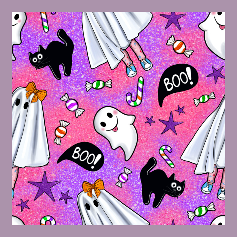 Cute Ghost Halloween Seamless Pattern Heavyweight Hoodie by BundleAndBundleShop | Teevron