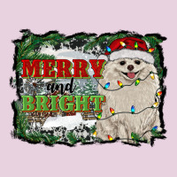 Merry And Bright Pomeranian Ladies Tee | Teevron
