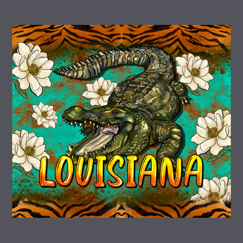 Louisiana Alligator Tumbler Vintage Hoodie by BarkalooDesign | Teevron