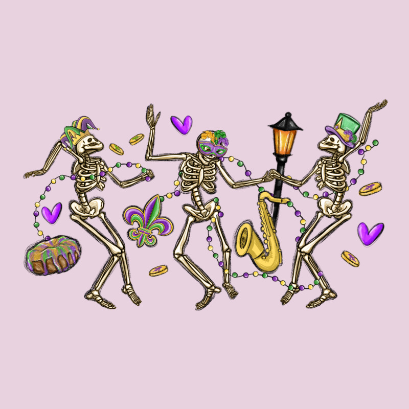 Dancing Skeletons Mardi Gras Ladies Tee by MaliasSmallBusiness | Teevron